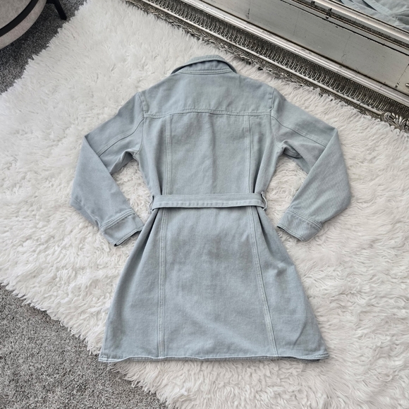 Style Rack Long Sleeve Denim Utility Shirtdress. Size Small. Good preowned cond - Picture 3 of 7